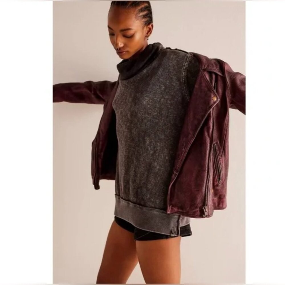 We The Free Timmy Turtleneck in Black NWT
